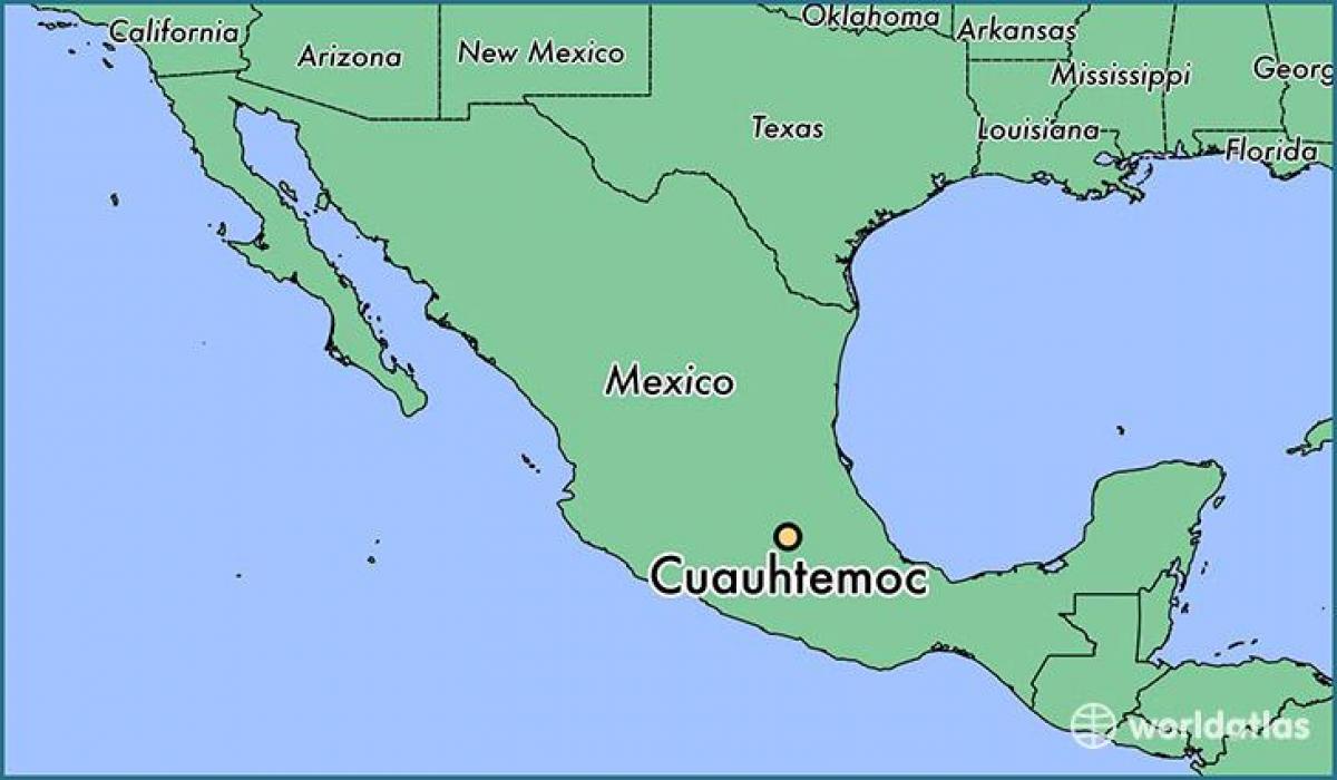 kort af herbergi Mexíkó 