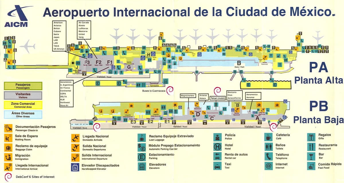 Mexíkó City kort