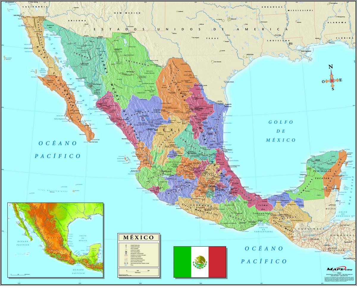 kort af mexíkóborg póstnúmer