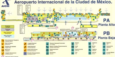 Mexíkó City kort