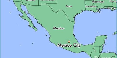 Mexíkóborg Mexíkó kort
