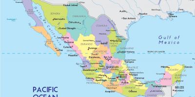 Kort af Mexíkó Borgar ríkið